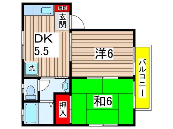 上原ハイツの物件間取画像